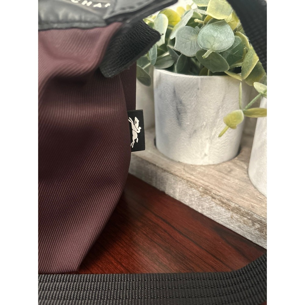 Longchamp Le Pilage Energy Extra Small Crossbody Bag Handle Tote Burgundy $250+ - Picture 3 of 8